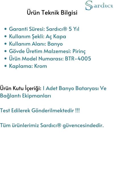 Sardıcı Mars Bathroom Shower Faucet