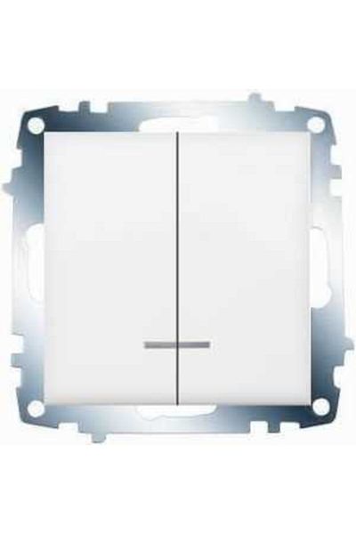 VİKO Karre/Meridian White Light Commutator Mechanism (with No Frame)