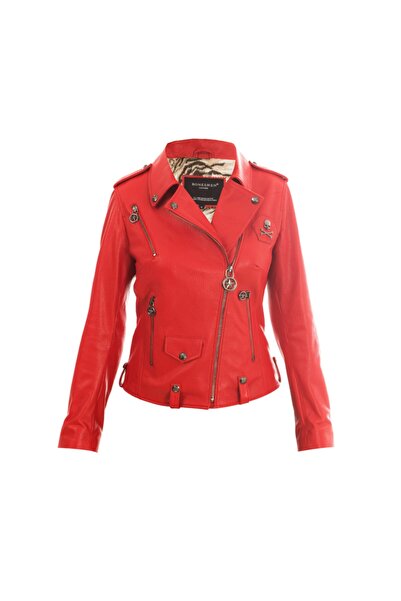 BONESMEN Deri Ceket Biker Metal Bones