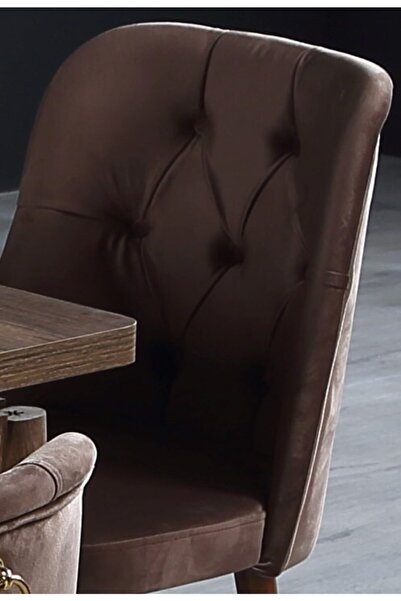 Ervo Venüs-rio Kahverengi Yemek Mutfak Salon Cafe Bahçe Restorant Sandalyesi