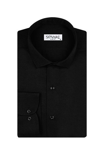 SÜVARİ Ανδρικό πουκάμισο με μοτίβο Slim Fit Armure