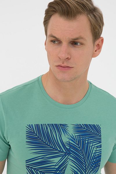 Pierre Cardin Μπλουζάκι Green Slim Fit Crew Neck