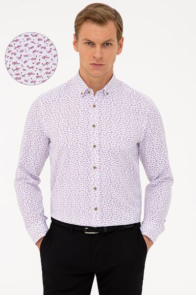 Pierre Cardin Bordo Slim Fit Gömlek