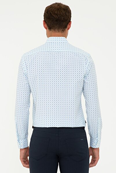 Pierre Cardin Μπλε Navy Slim Fit πουκάμισο