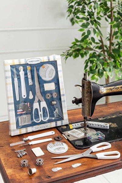 Favore Casa Dikiş Seti Terzi Sabri - Tek Kutuda Profesyonel Dikiş Seti Mavi