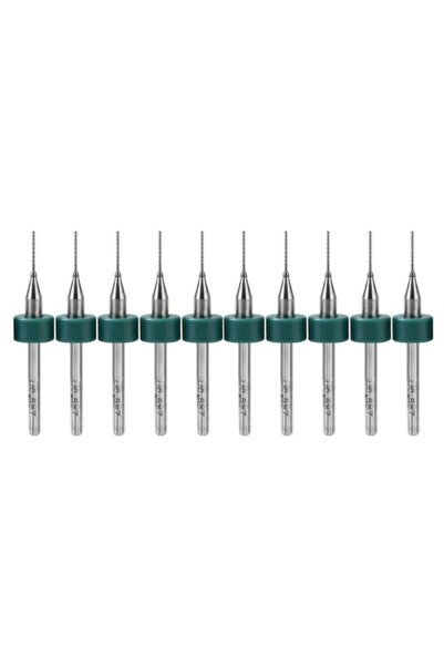 EmAyCenter Pcb Matkap Ucu 0.6 Mm Tungsten Mikro Karbür 10'lu 18 Shank Spiral ...