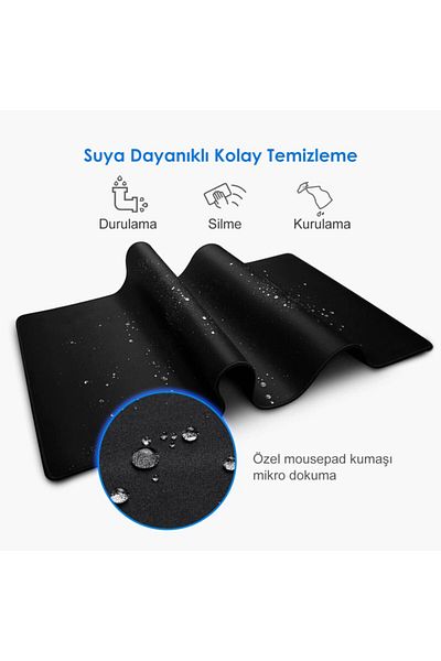 Xrades لوحة ماوس مقاس 90x40 باللون الأسود مقاس XXL لمشغل الألعاب