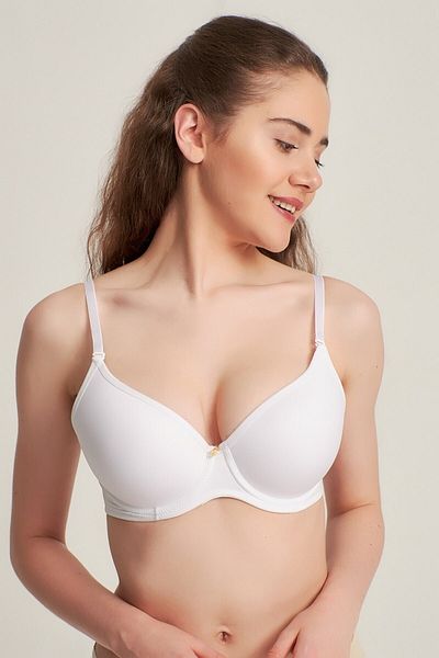 Pemilo Sutien căptușit Push Up Olympe 9141010 pentru femei, alb