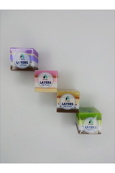 Adel Layers 4 Piece Eraser Set