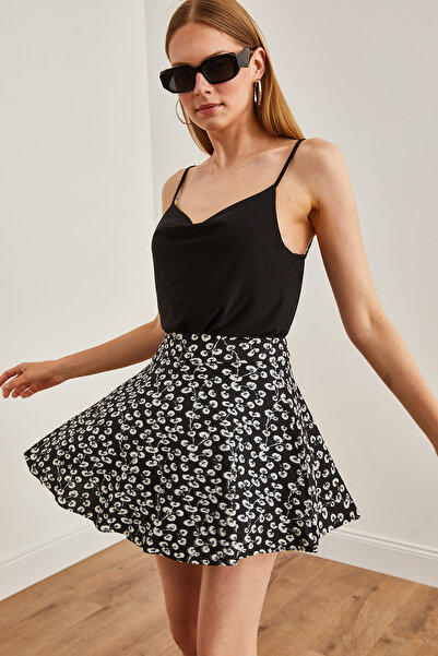 Olalook Černá Gonca Camisole Shorts sukně - ETK-19000170