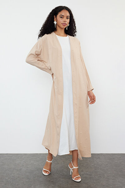 Trendyol Modest Detailní tkaná čepice z kamenné perly - Ferace/Abaya TCTSS24KF00028