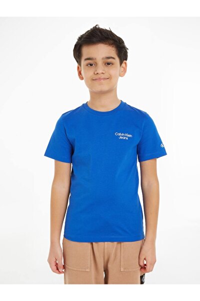 Calvin Klein Jeans Boy's Blue T-Shirt - IB0IB01319C6X
