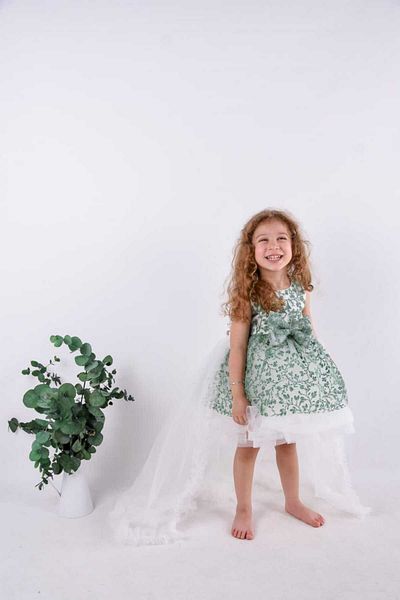 melek golden girl dress girl's evening dress