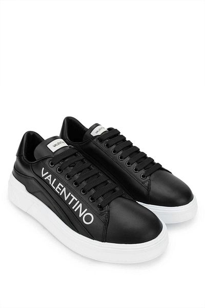 Mario Valentino Genuine Leather Men's Black Sneakers - Sports Shoes