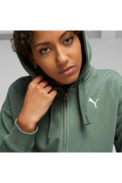Puma Terry Zippered Women's Hooded Sweatshirt - Her