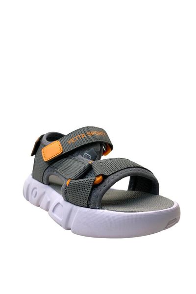 Tuğba Ortopedi Boy's Gray Comfortable Sandals - 203 Model