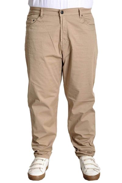 ModeXL Mode Xl Παντελόνι Μεγάλο Μέγεθος Λινό 5 τσέπες Milano Classic 20902 Μπεζ