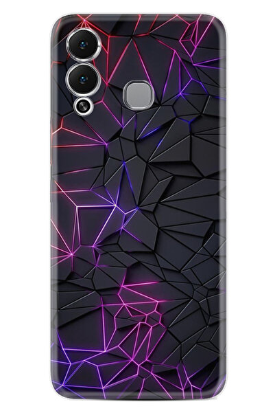 INFINIX Hot 12 Play Kılıf Desenli Baskılı Silikon Renkli Kristaller STK:33