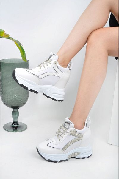 Elvis Stoned Wedge Heeled Women's Sneakers
