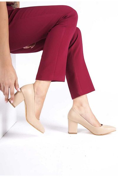 JVC WOMEN'S NUT CUNI LEATHER CLASSIC STILETTO