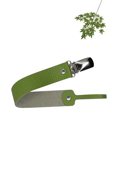 JMB Green Genuine Leather Pacifier Strap