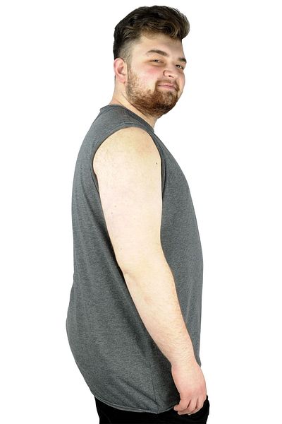 ModeXL قميص رياضي أساسي للرجال مقاس كبير موديل Xl 20004 أنثراملانج