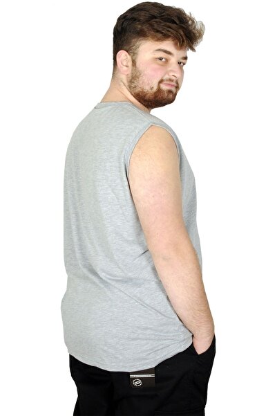 ModeXL Mode Xl Oversize Ανδρικό αμάνικο μπλουζάκι απλό 20003 Grimelange