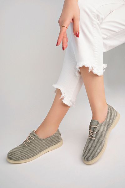 Freemax Balerini comozi pentru damă - Talpă din silicon, Ppl.200 Stone Casual Shoes
