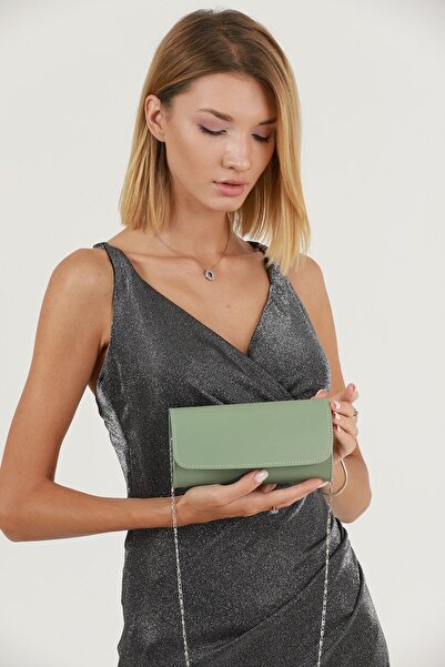 bibags Geanta de seara verde menta