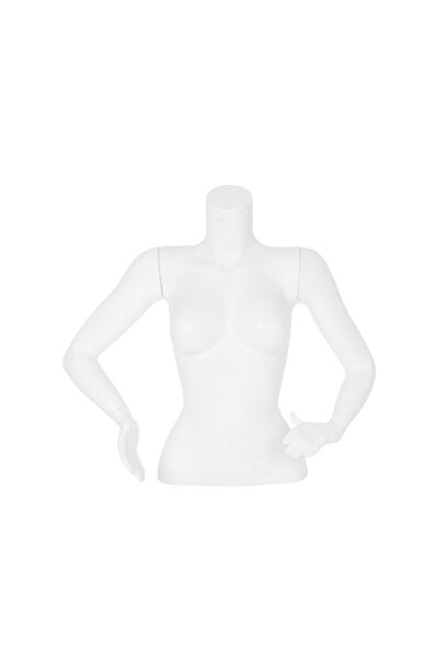 RafBurada Kadın Kollu Büst Manken Prova Teşhir Vitrin Mankeni