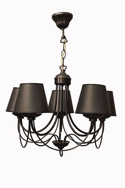 Avize çarşısı Daylight 5 Kollu Avize Siyah