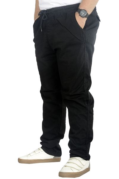 ModeXL Mode Xl Plus Size Pants Linen Jogger Milano 21913 Black