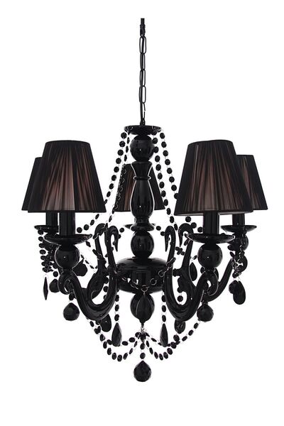 Umur Aydınlatma Bella Retro 5'li Siyah Şapkalı Sarkıt Avize