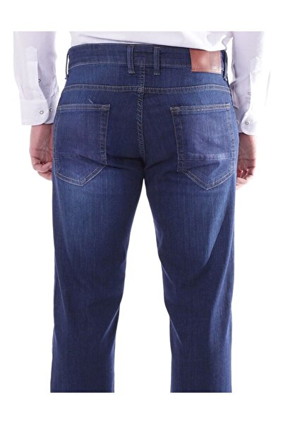 BELLİSİMO Big Jeans Kim.lacivert Klasik Fit Büyük Beden Yüksek Bel Boru Paça Erkek Kot Pantolon