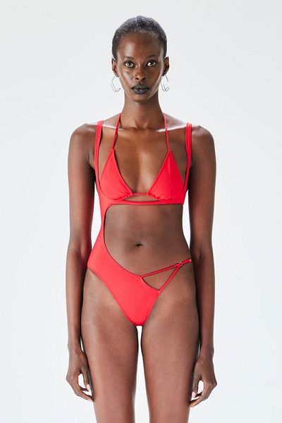 IAMNOTBASIC Costum de baie Kai - Roșu
