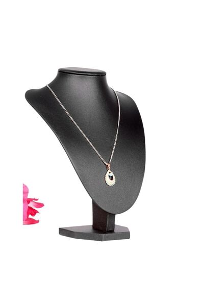 ÖZER KUTU Kolye & Gerdanlık Sergileme Mankeni Siyah Deri 29 Cm 2.boy