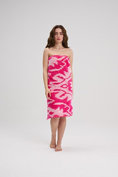 Homelover 100% βαμβάκι - Boho Summer Pink Ethnic Πετσέτα θαλάσσης - Πετσέτα πισίνας - 80x160cm