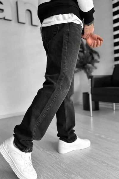 viking's line Siyah Baggy Pantolon