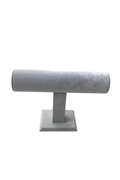 ÖZER KUTU Single Suede Men's & Women's Bracelet, Watch and Clamp Stand (gray)