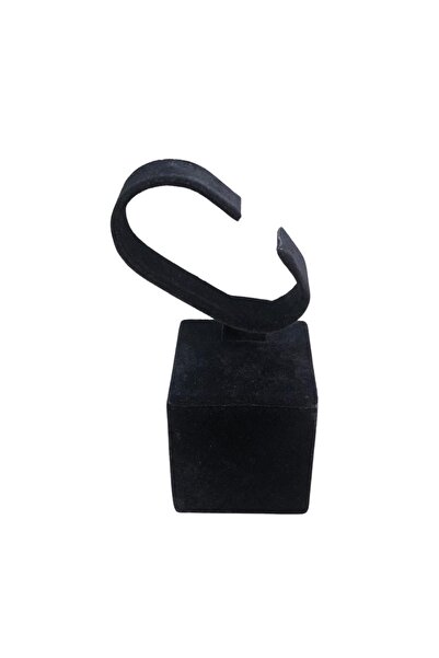 ÖZER KUTU Saat&kelepçe Ve Bilezik Standı Tekli Siyah Süet