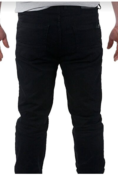 ClaSs fashion Men's Lycra Pipe Leg High Waist Oversize Large Size Black Jeans