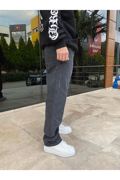 XPUPPETWEAR Smoked Straight Long Leg Baggy Jeans
