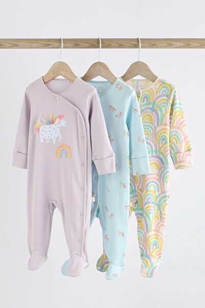 Next Baby 3'lü Paket Unicorn Desenli Uyku Tulumu