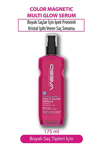 VASSO WOMEN Shine and Vitality Hair Serum with Silk Protein for Dyed Hair 175 ml