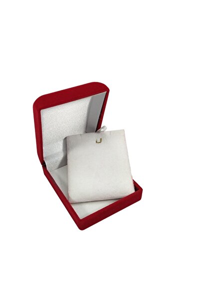 ÖZER KUTU Kolye Kutusu Kadife Kırmızı