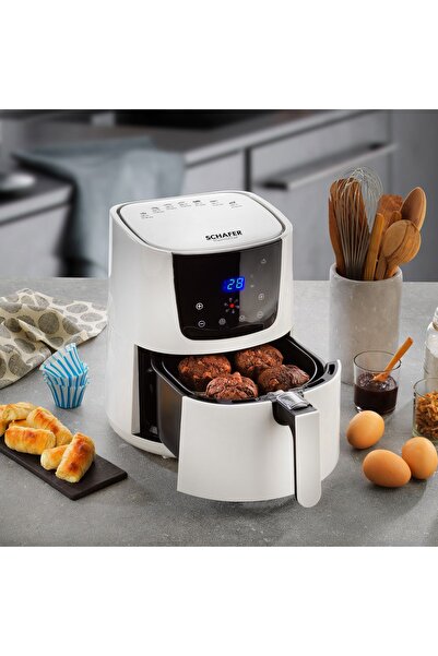 Schafer Thermochef Dijital Airfryer/sıcak Hava Fritözü-beyaz