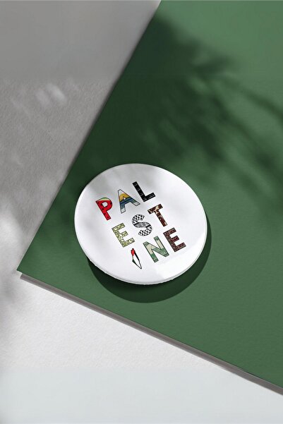 Hume Craft Palestine Yazılı Filistin / Kudüs İğneli Metal Rozet