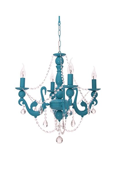 Umur Aydınlatma Bella retro 4'lü Turkuaz Avize