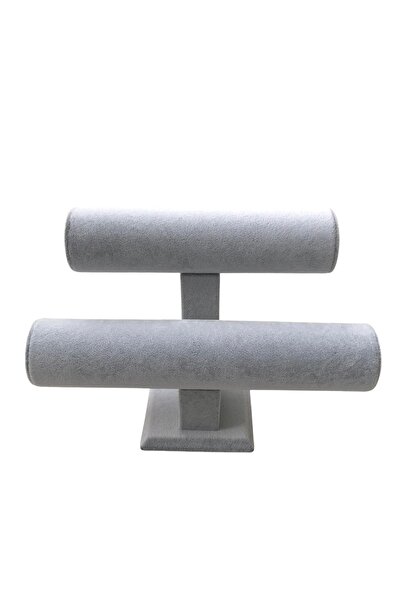 ÖZER KUTU Double Suede Bracelet Stand (grey)