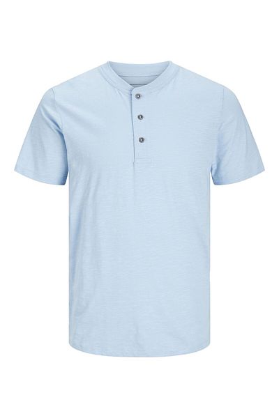 Jack & Jones Premium T-Shirt mit einfarbigem Mandarin-Kragen